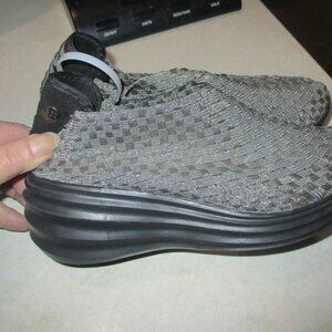 Bernie mev shoes gray woven wedge comfort 37
